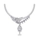 Beautifully Crafted Diamond Necklace in 18k gold with Certified Diamonds - NCK0827P